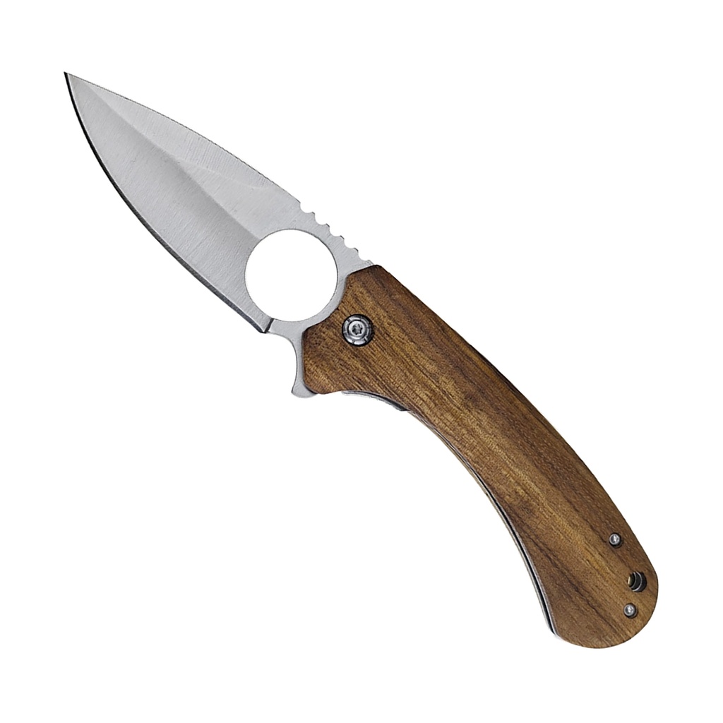 Woodland Guardian Quick-Deploy Spring Assisted Knife - Light Brown Wood ...